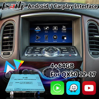 Lsailt Infiniti Carplay Box ، واجهة ملاحة Android GPS لـ QX50 مع نظام التشغيل اللاسلكي android auto