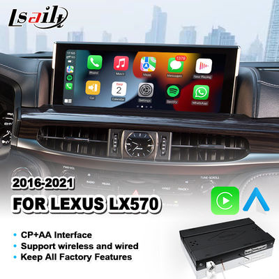 واجهة Android Auto Carplay اللاسلكية لـ 2016-2021 ليكسوس LX 570 LX450D LX570