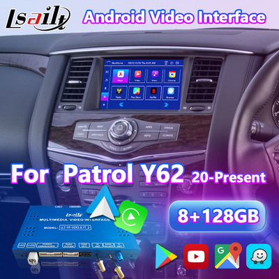 واجهة فيديو الوسائط المتعددة بنظام Android من Lsailt لسيارة Nissan Patrol Y62 الإصدار الأسترالي 2020-حتى الآن
