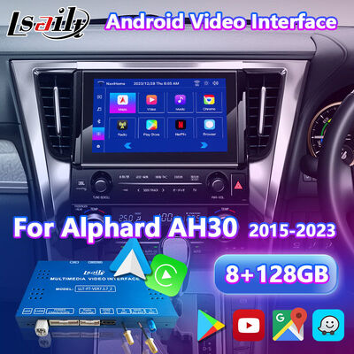 Lsailt 8+128GB واجهة الفيديو متعددة الوسائط لأندرويد Carplay لـ 2015-2023 تويوتا ألفارد AH30